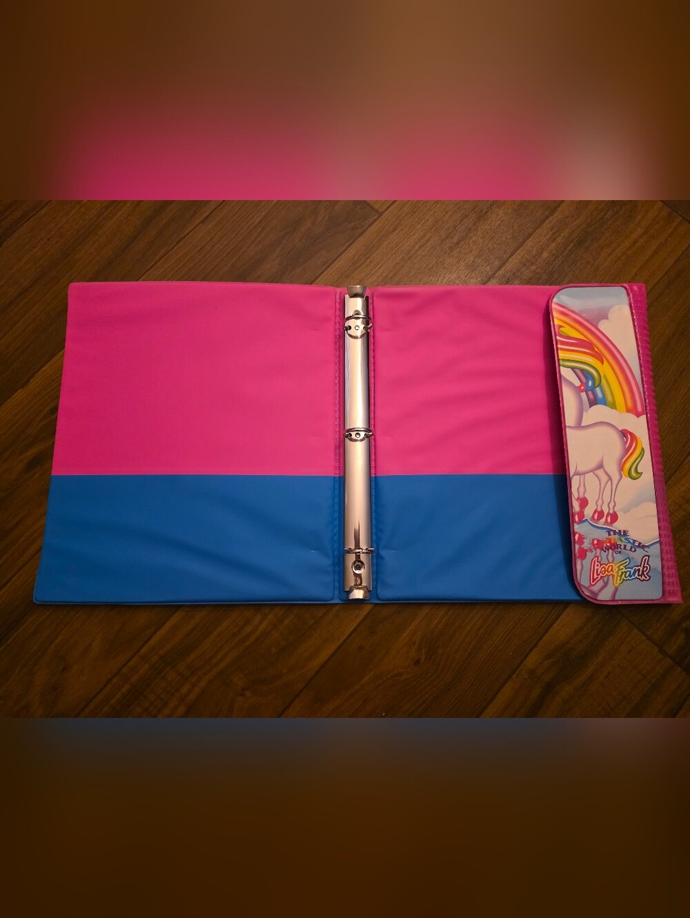 90s Lisa Frank Markie the Unicorn Trapper Keeper - Picture 5 of 13